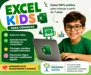 Curso Excel Kids para crianças